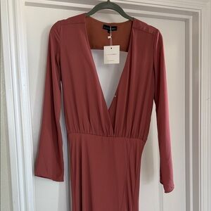 NWT: JLUXLABEL Clay Juliette Long Sleeve Maxi Dress-Small